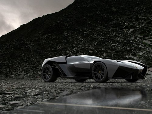 Lamborghini Ankonian Concept Design Car Poster Print on 10 mil Archival Satin Paper 20" x 15"