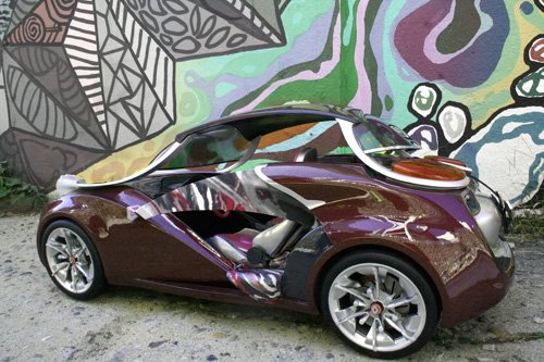 Renault Collage Concept Car Poster Print on 10 mil Archival Satin Paper 24" x 16"