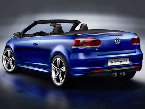 Volkswagen Golf R Cabriolet Concept Car Poster Print on 10 mil Archival Satin Paper 16" x 12"