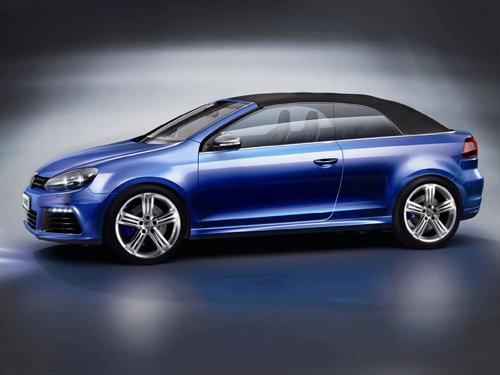 Volkswagen Golf R Cabriolet Concept Car Poster Print on 10 mil Archival Satin Paper 16" x 12"