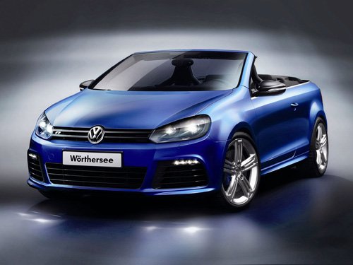 Volkswagen Golf R Cabriolet Concept Car Poster Print on 10 mil Archival Satin Paper 20" x 15"