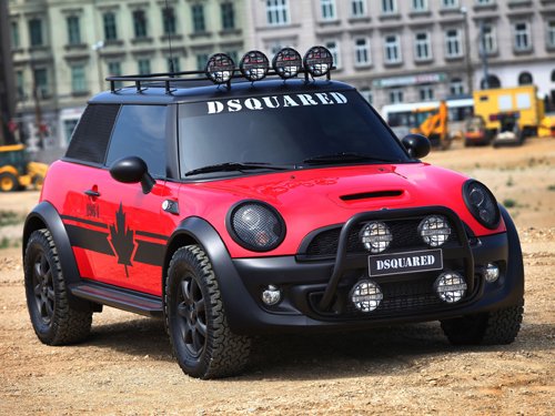 Mini Cooper S DSquared Car Poster Print on 10 mil Archival Satin Paper 16' x 12"