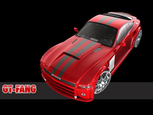 GT Stripes Concept Car Poster Print on 10 mil Archival Satin Paper 16" x 12"