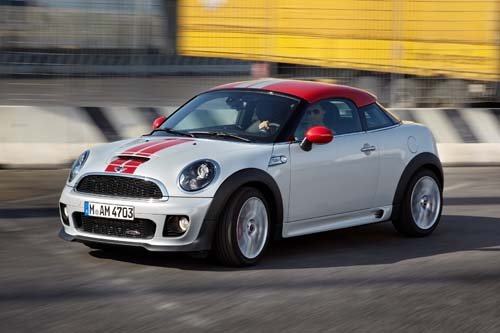 Mini Coupe 2012 Car Poster Print on 10 mil Archival Satin Paper 16" x 12"