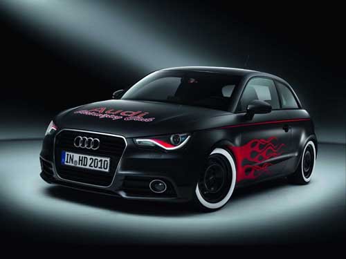 Audi A1 Hot Rod Car Poster Print on 10 mil Archival Satin Paper 16" x 12"