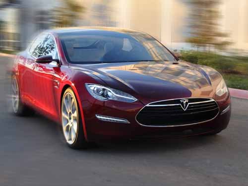 Tesla Alpha Model S Car Poster Print on 10 mil Archival Satin Paper 16" x 12"