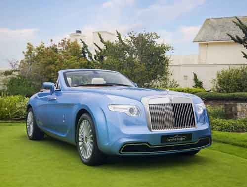 Pininfarina Rolls-Royce Hyperion Top Down Car Poster Print on 10 mil Archival Satin Paper 24" x 18"