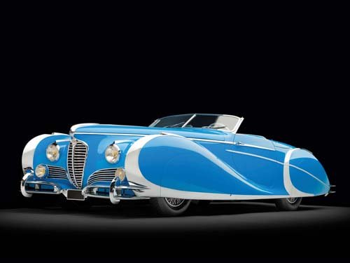 Delahaye 175 Roadster Car Poster Print on 10 mil Archival Satin Paper 20" x 15"