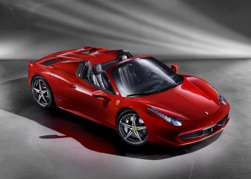 Ferrari 458 Spider (2013) Car Poster Print on 10 mil Archival Satin Paper 20" x 15"
