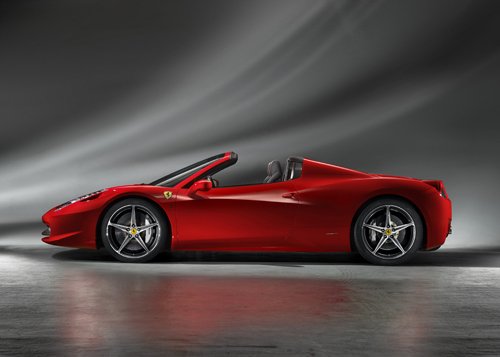 Ferrari 458 Spider (2013) Car Poster Print on 10 mil Archival Satin Paper 24" x 18"