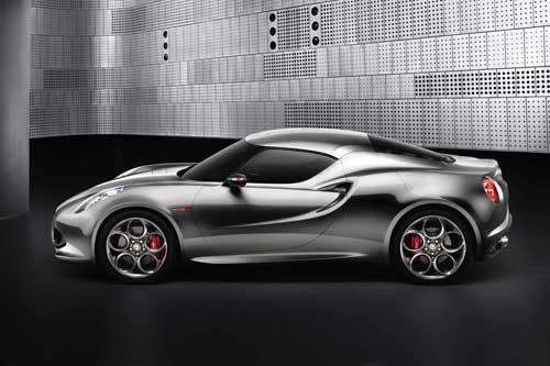 Alfa Romeo 4C Fluid Metal Concept (2011) Car Poster Print on 10 mil Archival Satin Paper 20" x 15"