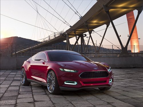 Ford Evos Concept (2012) Car Poster Print on 10 mil Archival Satin Paper 20" x 15"