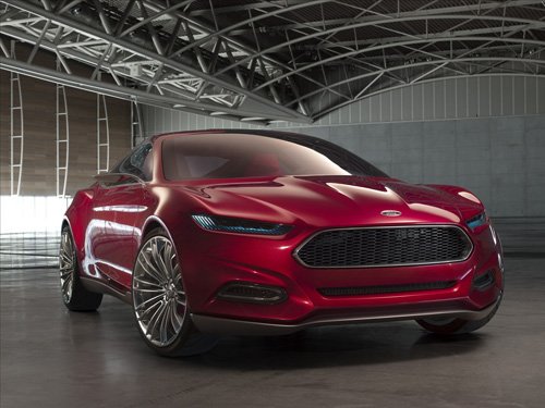 Ford Evos Concept (2012) Car Poster Print on 10 mil Archival Satin Paper 36" x 24"