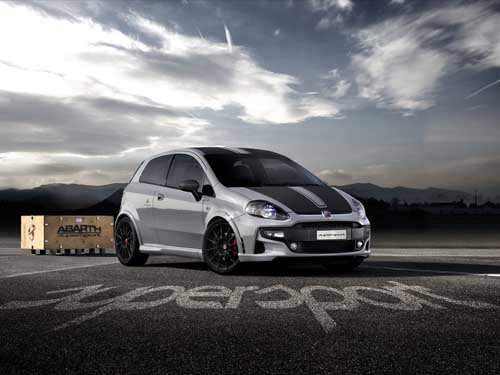 Fiat Abarth Punto SuperSport (2012) Car Poster Print on 10 mil Archival Satin Paper 16" x 12"