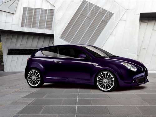 Alfa Romeo Mi.To Twinair Car Poster Print on 10 mil Archival Satin Paper 16" x 12"