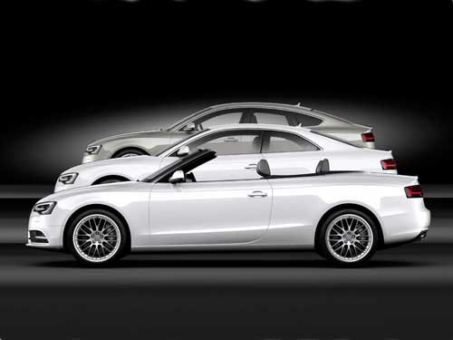 Audi A5 Lineup (2012) Car Poster Print on 10 mil Archival Satin Paper 16" x 12"