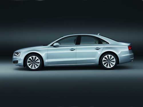 Audi A8 Hybrid (2012) Car Poster Print on 10 mil Archival Satin Paper 16" x 12"