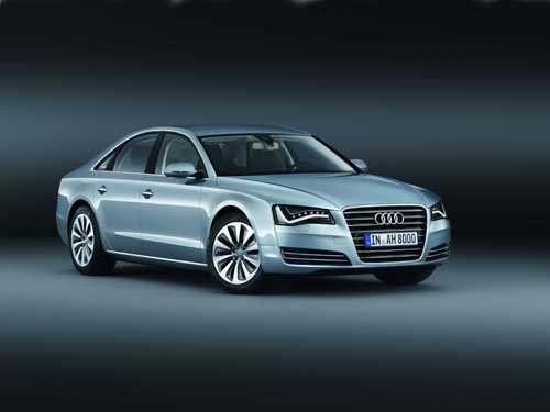 Audi A8 Hybrid (2012) Car Poster Print on 10 mil Archival Satin Paper 24" x 18"