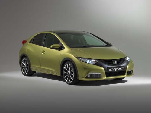 Honda Civic Hatchback (2012 ) Car Poster Print on 10 mil Archival Satin Paper 36" x 24"