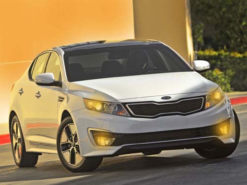 Kia Optima Hybrid Car Poster Print on 10 mil Archival Satin Paper 16" x 12"