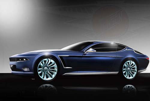 Jensen Interceptor (2014) Car Poster Print on 10 mil Archival Satin Paper 24" x 16"