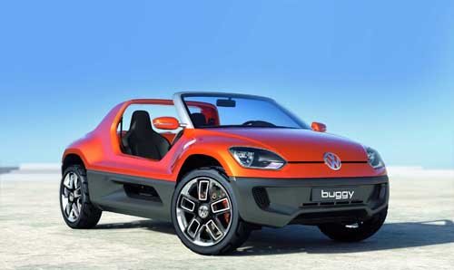 Volkswagen Buggy UP Concept Car Poster Print on 10 mil Archival Satin Paper 20" x 15"