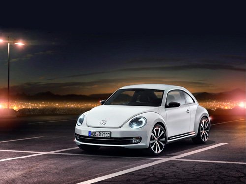 Volkswagen New Beetle Coupe (2012) Car Poster Print on 10 mil Archival Satin Paper 24" x 18"