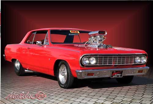 Chevrolet Chevelle Malibu (1964) Car Poster Print on 10 mil Archival Satin Paper 24" x 18"