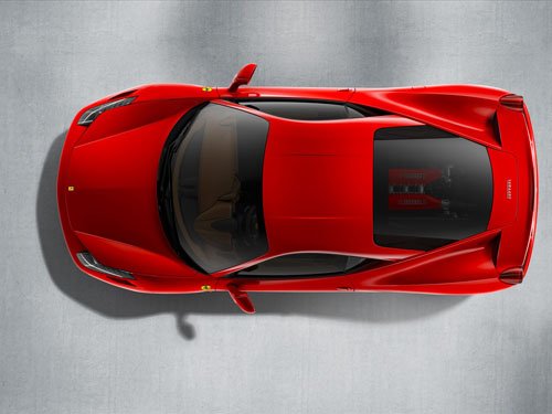 Ferrari 458 Italia Car Poster Print on 10 mil Archival Satin Paper 24" x 18"
