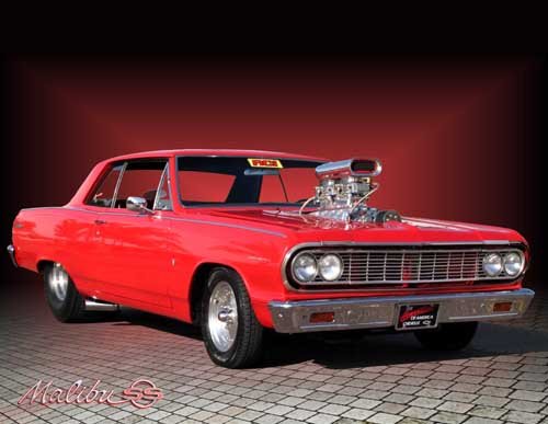 Chevrolet Chevelle Malibu (1964) Car Poster Print on 10 mil Archival Satin Paper 20" x 15"