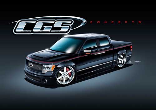 Ford F-150 SEMA Edition Concept Truck Poster Print on 10 mil Archival Satin Paper 36" x 24"