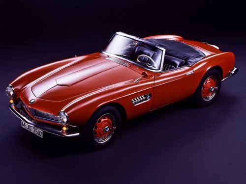 BMW 507 Convertible (1955) Car Poster Print on 10 mil Archival Satin Paper 16" x 12"