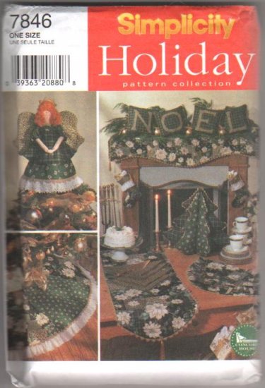 Christmas Home Décor, Multiple Items, Sewing Pattern, Simplicity