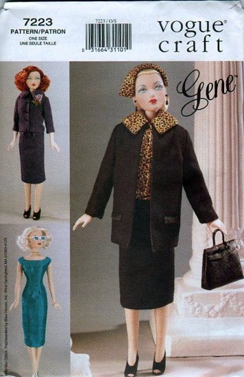 Gene 15 1/2 Fashion Doll Vogue Craft Sewing Pattern 40's Business Style NEW