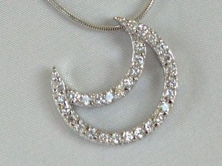 Sterling silver moon #336