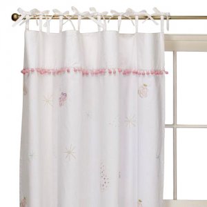 simply shabby chic fairy tale 1 window panel 54 x 84 pink blue embroidered curtain simply shabby chic fairy tale 1 window panel 54 x 84 pink blue embroidered curtain