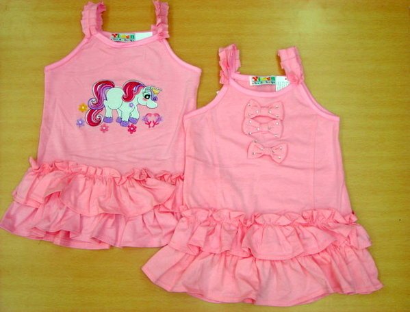 Little Pink Dress - Plain Ribbon Size 3 and Size 7