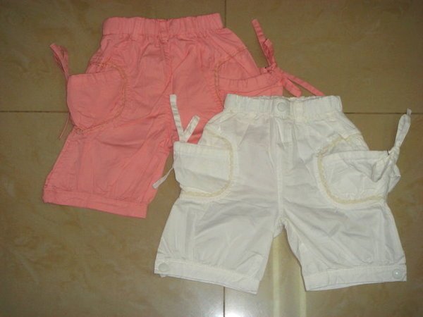 White Pants with Ribbon Size 11