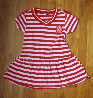 134 Red Strip Dress Size 5