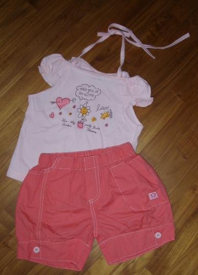 151 Cute Girl 2 piece Set - Pink ( Size 3)
