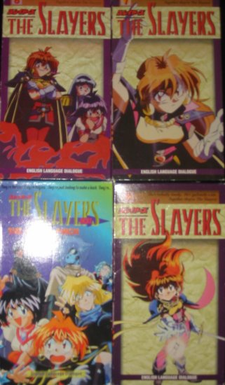 Lot 4 Slayers Videos Manga Anime VHS FREE US SHIPPING