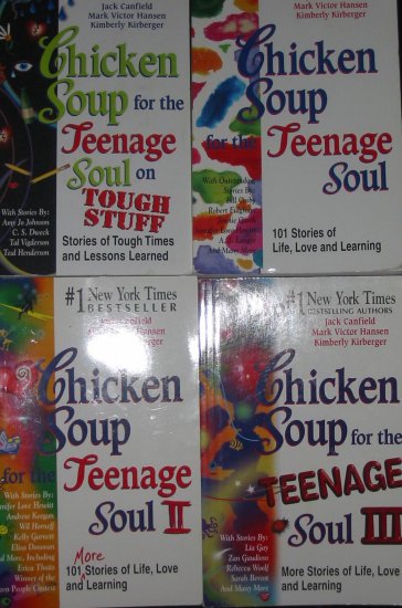 Lot 4 Chicken Soup for the Teenage Soul I, II, II and Tough Stuff SC FREE US SHIPPING