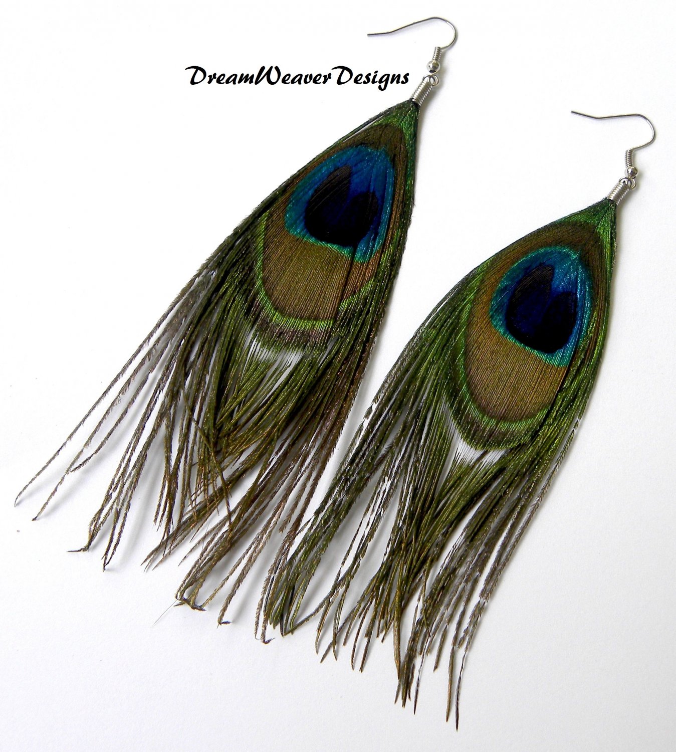 Peacock Feather Earrings