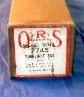 #7745 Moonlight Bay QRS Word Roll Frank Milne