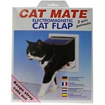Cat Mate Electromagnetic Cat Door in White
