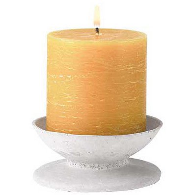 Rustic Pedestal Candle Set