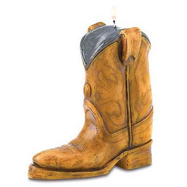 Cowboy Boot Candle