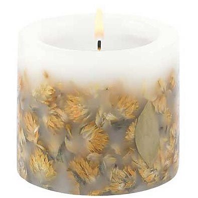 Dried Wildflower Candle