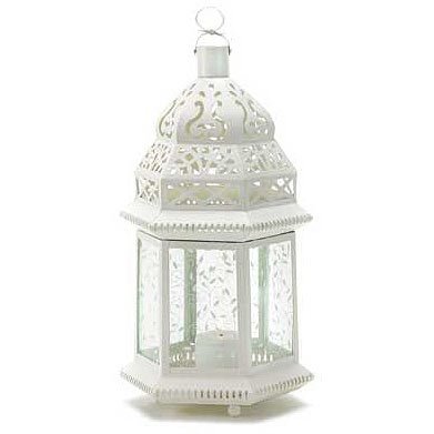 Large White Moroccan Lantern