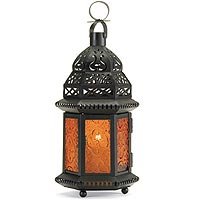Lantern with Yellow Glass
